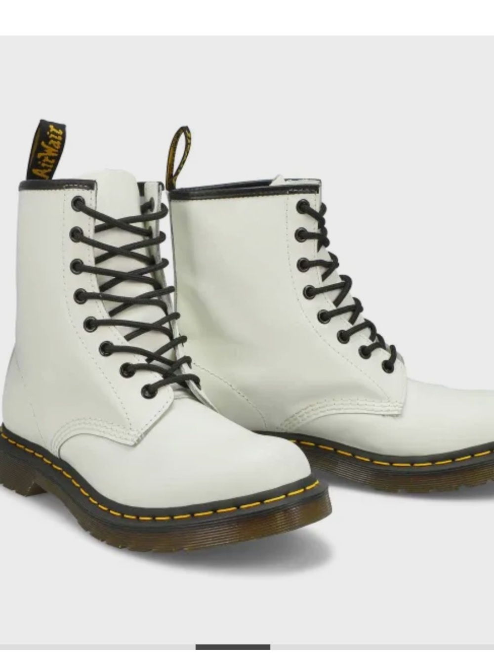 1460 white leather doc martens